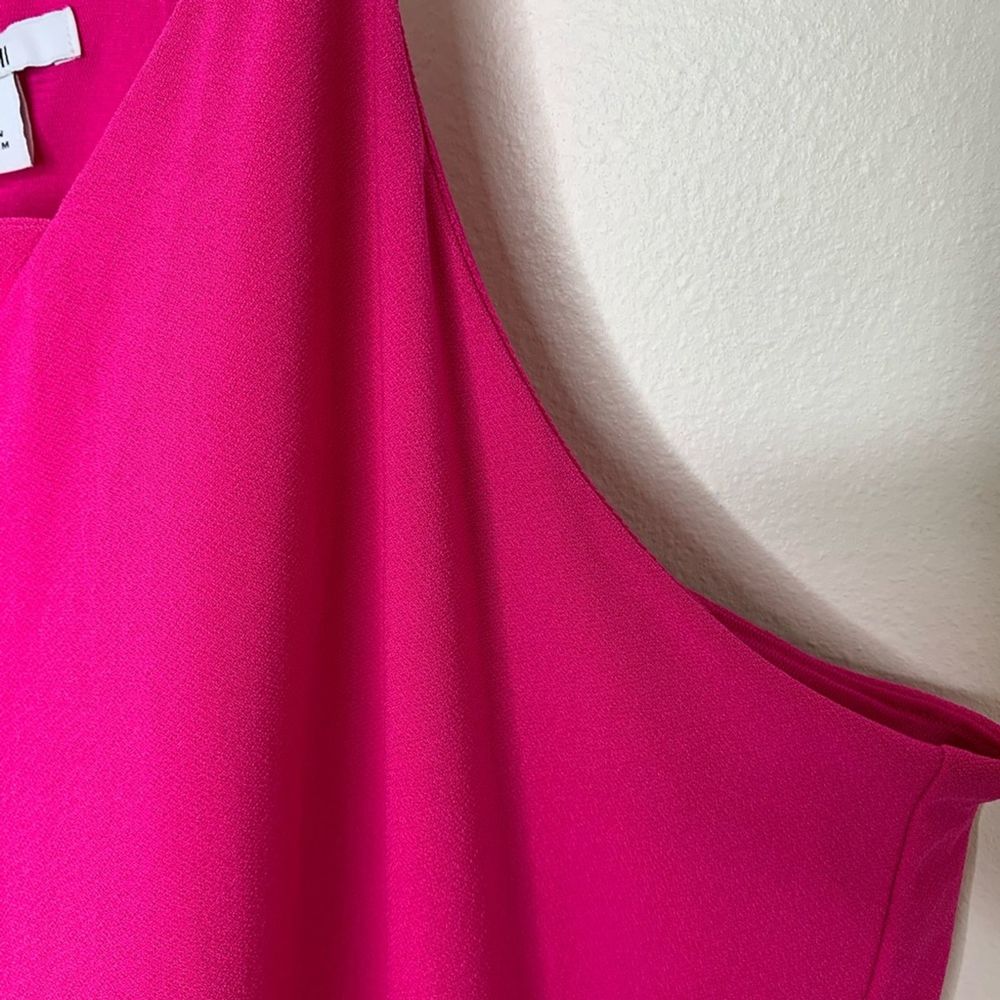 Bar III Pink Zip Back Cutout Tank Top XL - Picture 5 of 10